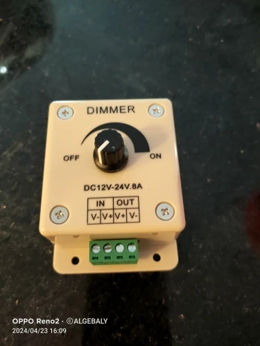 White LED Dimmer Adjustable Brightness Led Strip Controller Switch photo review