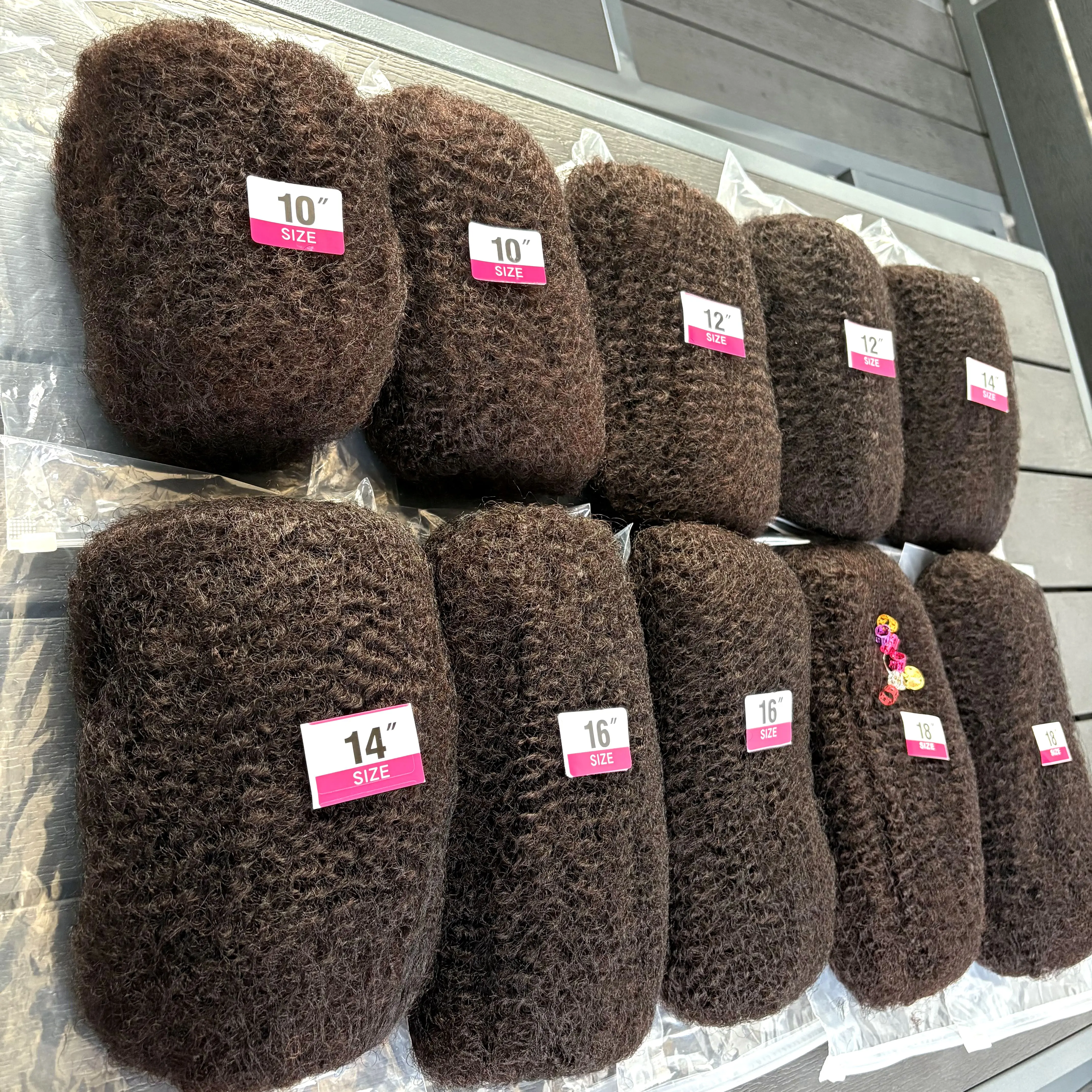 10-18Inch 4C Afro Kinky Bulk Human Hair Extensions No Weft 30 or 50g/Pack Brazilian Remy Bulk for Locs Micro Twist Braiding Hair