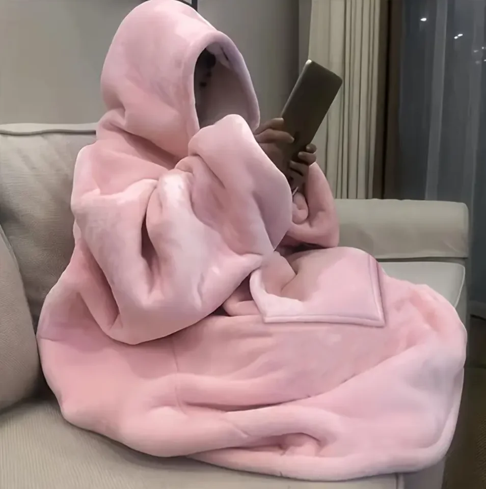 Ultra Soft Reversible Oversized Hoodie Blanket
