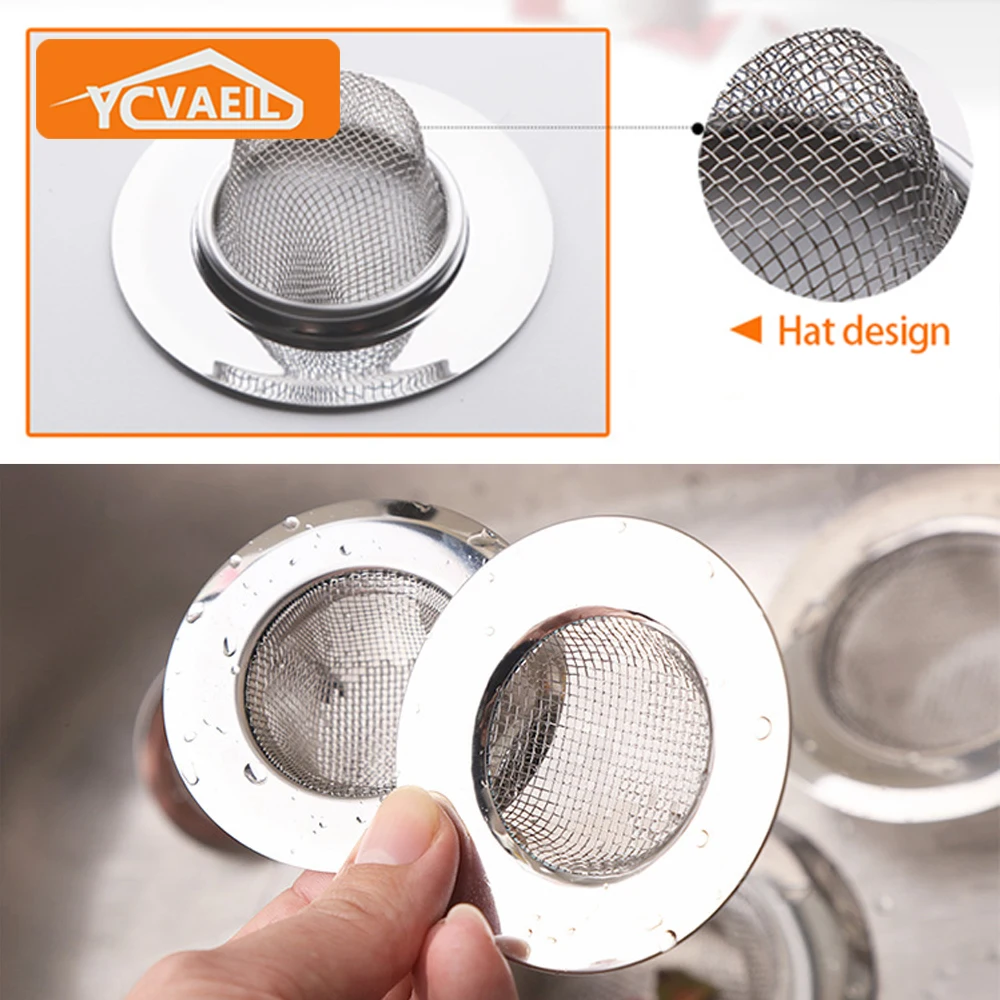 Kitchen Sink Filter Strainer Anti-clogging Washbasin Stainless Steel Mesh Bathroom Drain Hole kitchen sink filter,sink strainer,sink filter,kitchen sink strainer