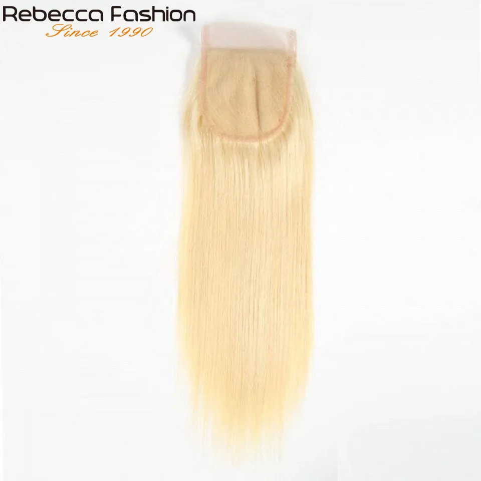 613 Blonde Straight 4x4 Top Lace Closure Human Hair Closure Brazilian Lace human hair closure human hair lace product