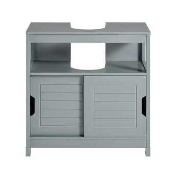 SoBuy FRG128-II lavabo sotto armadio mobili da bagno armadio da bagno con cuscino per i piedi Vanity sotto l'armadio 1