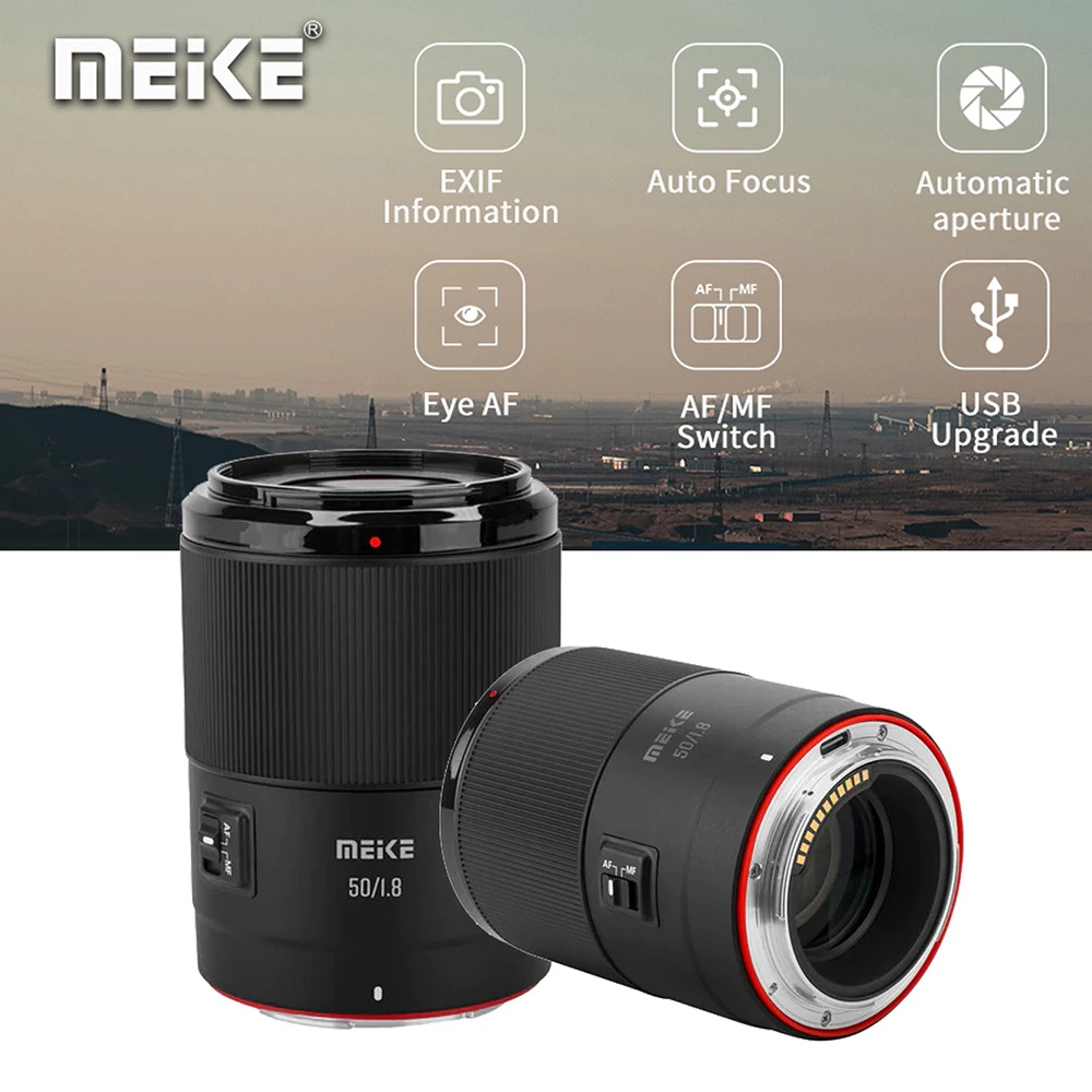 thumbnail image 2 of Meike 50mm F1.8 STM Auto Focus Lens For Nikon Z Mount - Full Frame Prime Portrait Lens With Filter 2 of 9