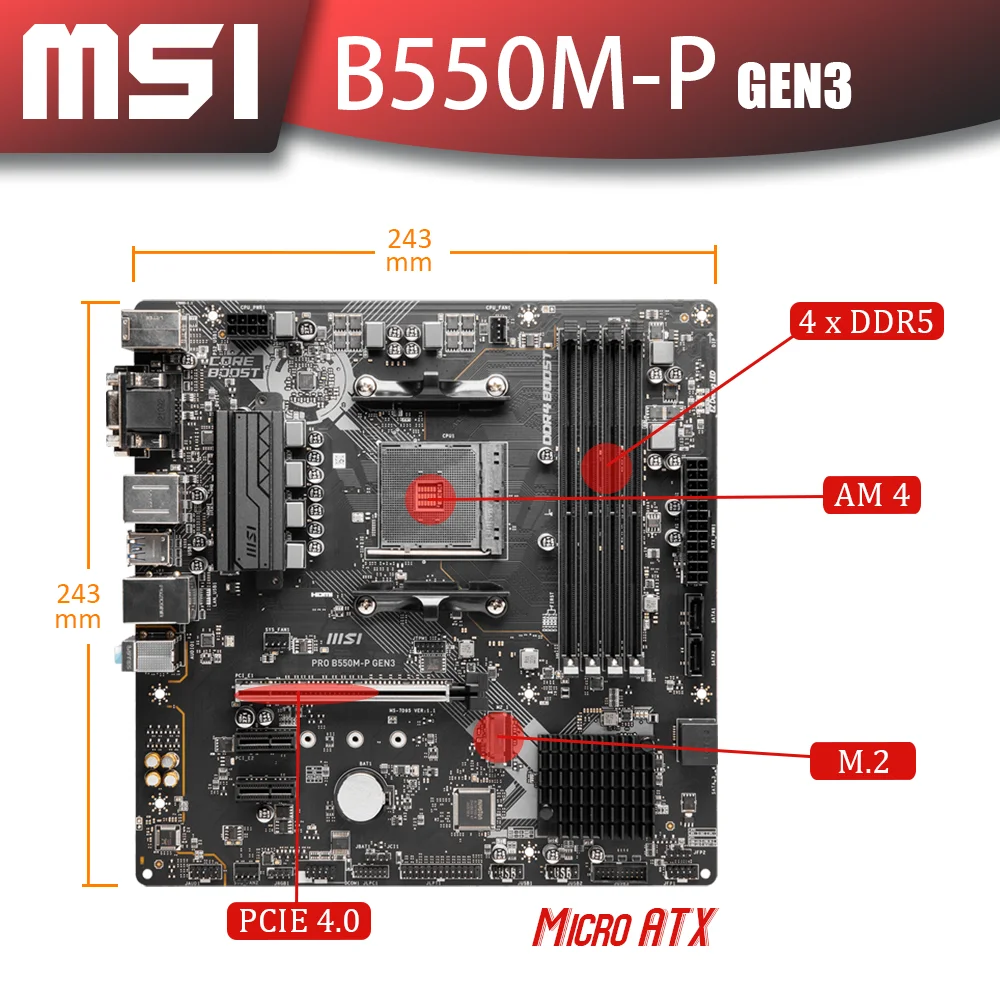 Micro Atx Mortar Max B450m HOT Max Msi B450m Mortar Matx Msi B450