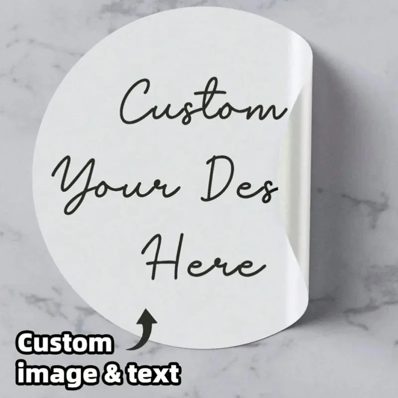 Custom round stickers, personalized labels, stickers can be customized with pictures/logos/text/graphics - 2