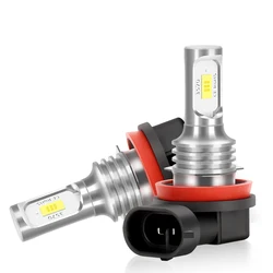 Premium LED Fog Light Bulbs - White, Pack of 2, Canbus Compatible - 2Pcs Bulbs (6000K)