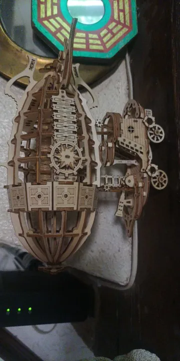 3D Wooden Airship Puzzle Kit for Adults – Mechanical Model Building Set photo review