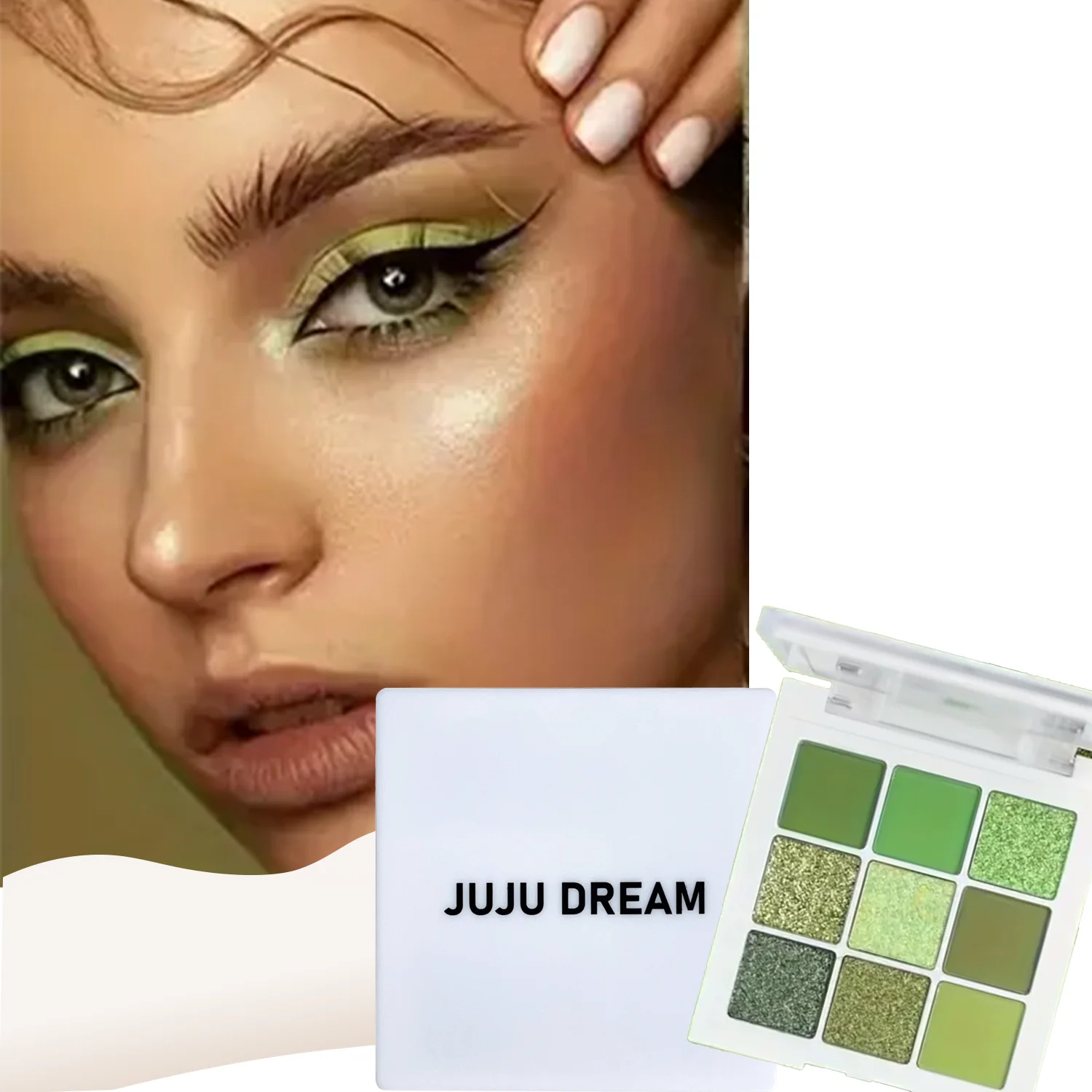 Description Picture 2 of itemKorean Avocado Cream Eyeshadow Makeup – 9 Colors of Brightening & Shimmering Shades