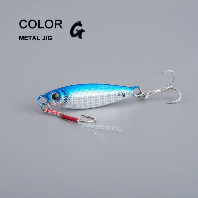 TL Metal Fishing Jig Lure Baits Kit Wobbler Crankbaits with Hooks