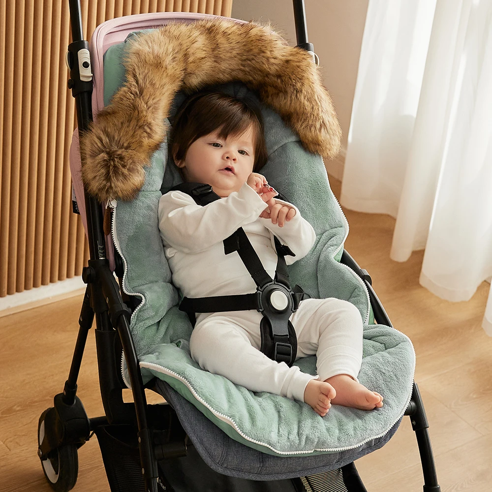 Sacs de couchage d'hiver pour bébé avec col en fourrure, chancelière chaude  pour poussette universelle, sièges de sécurité, enveloppe pour nouveau-né,  décharge - AliExpress