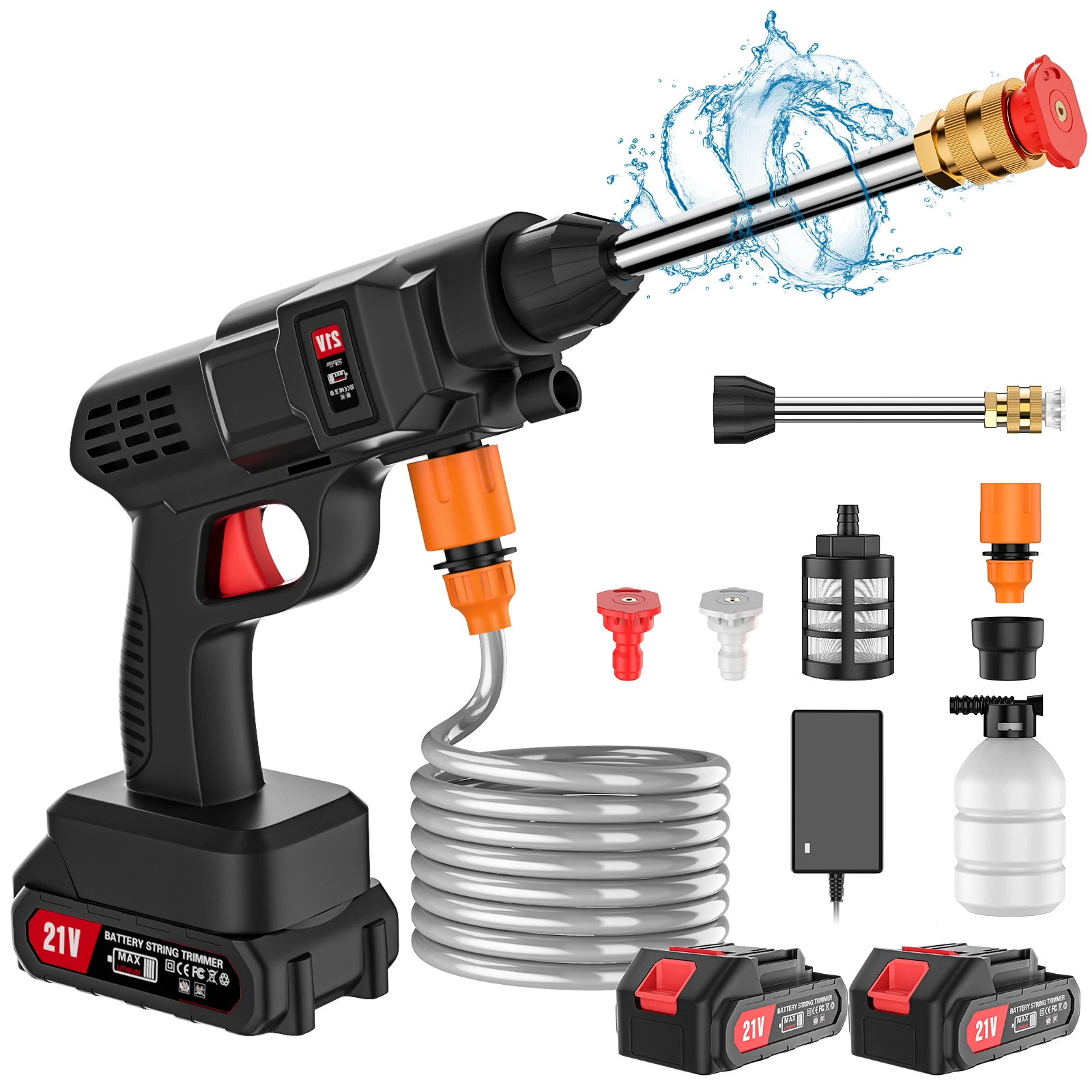 CordlessHighPressureCleanerWasherSprayWaterGunCarWashPressureWaterCleaningMachineforMakitaGardenWaterGun-AliExpress