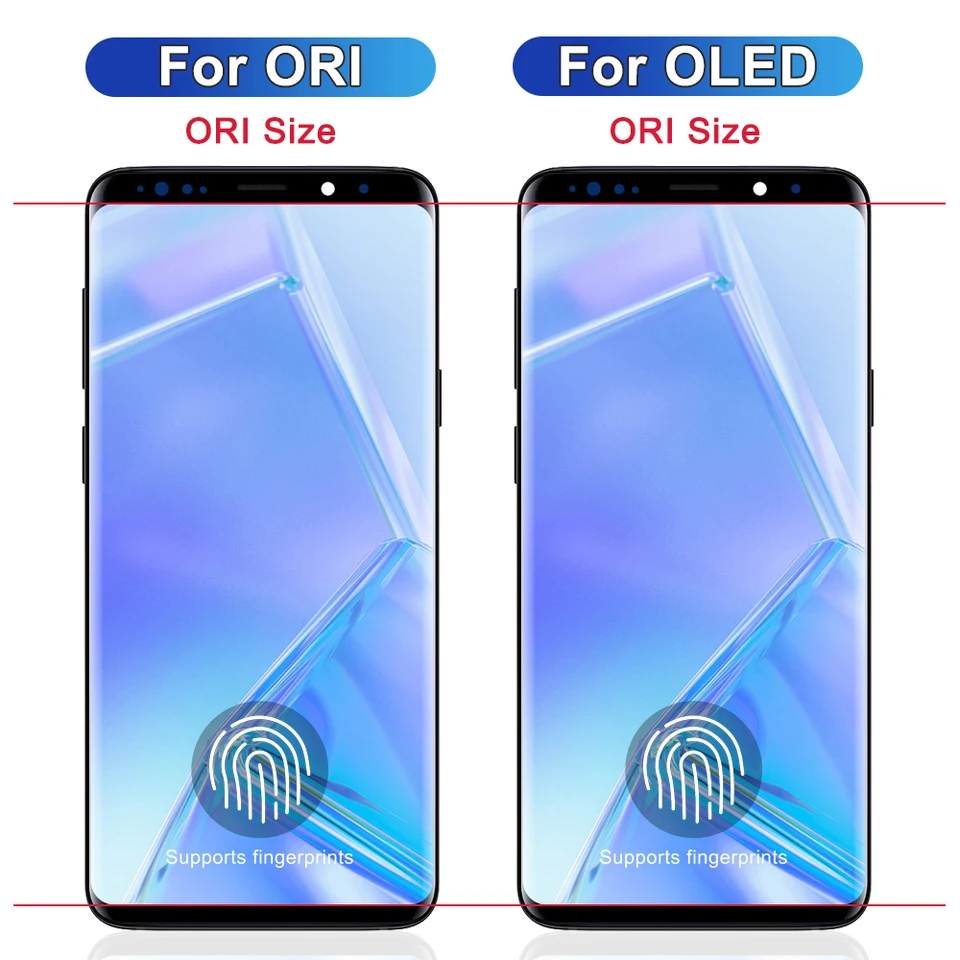 AMOLED For Samsung S9 Plus LCD Display Digital Touch Screen