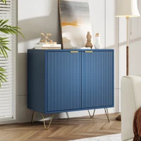 Буфет Rosahqnda, кухонный шкаф, шкаф для хранения с 2-мя дверцами, для кухни, гостиной, прихожей и столовой — изображение 2