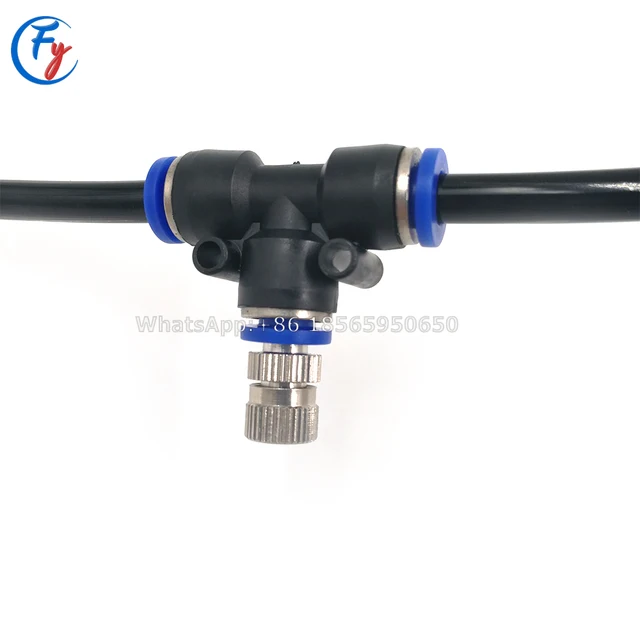 Maging Hűtőrendszer Alacsony Nyomású Katomizáló Fúvókák 6 Mm -Es Póló Csúszás Zár Gyors Csatlakozók Páridítják A Tereprendező Permetezőgépet - Image 4