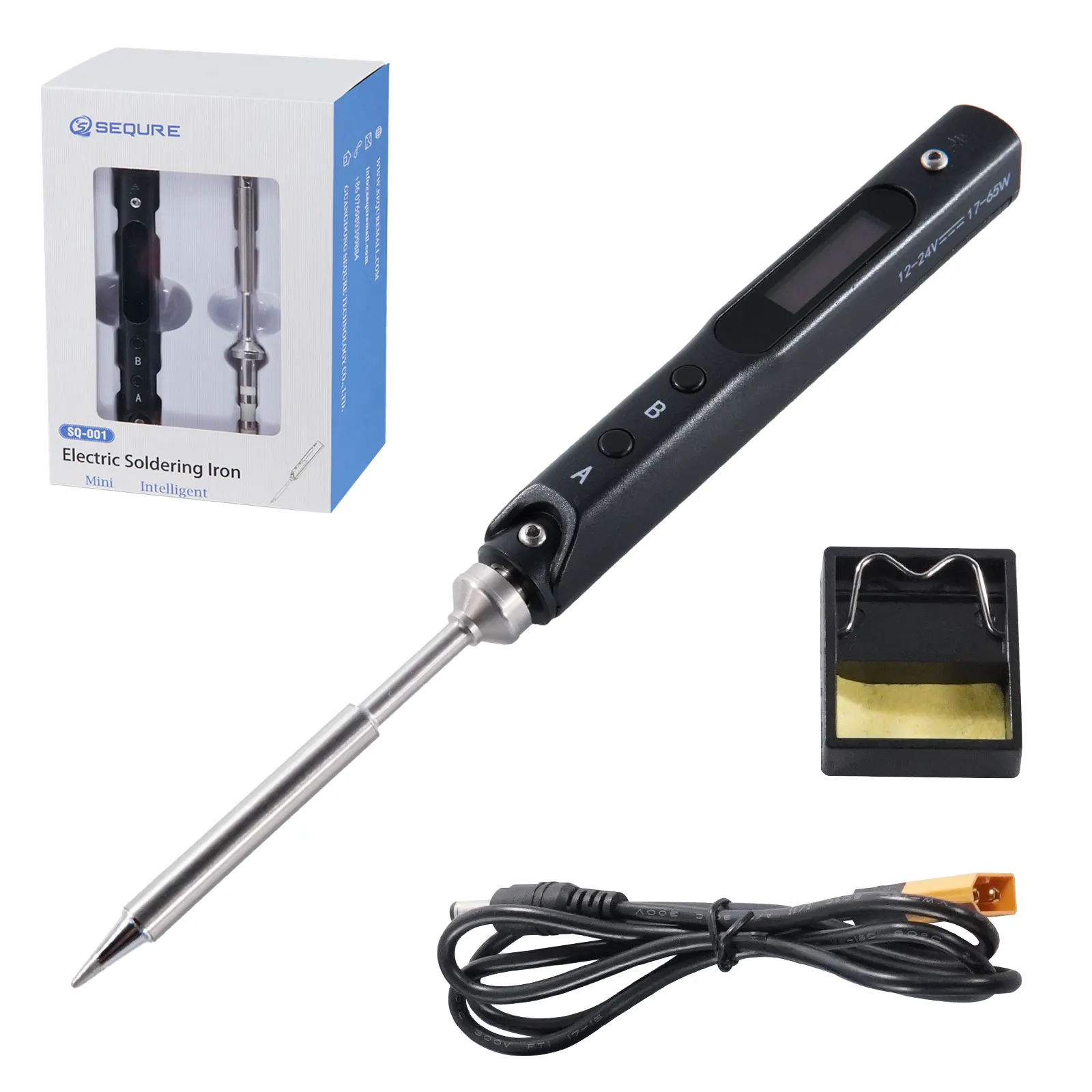 Sequre Upgraded Sq001 Portable Mini Oled Electric Soldering Iron