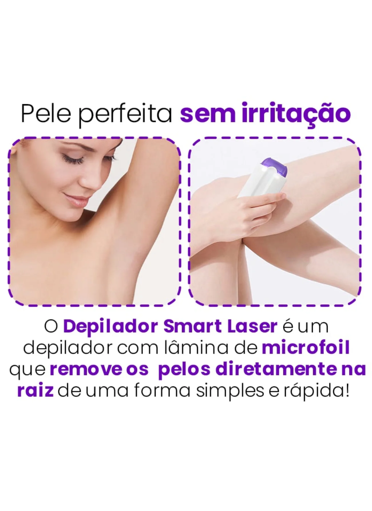 Mini Depilador Facial Feminino Recarregável