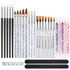 Nail Art Brush Set, Colorful Light Therapy Pen, Dual Tip Drill Pen, Nail Art Tools Pen, Precision Made 1