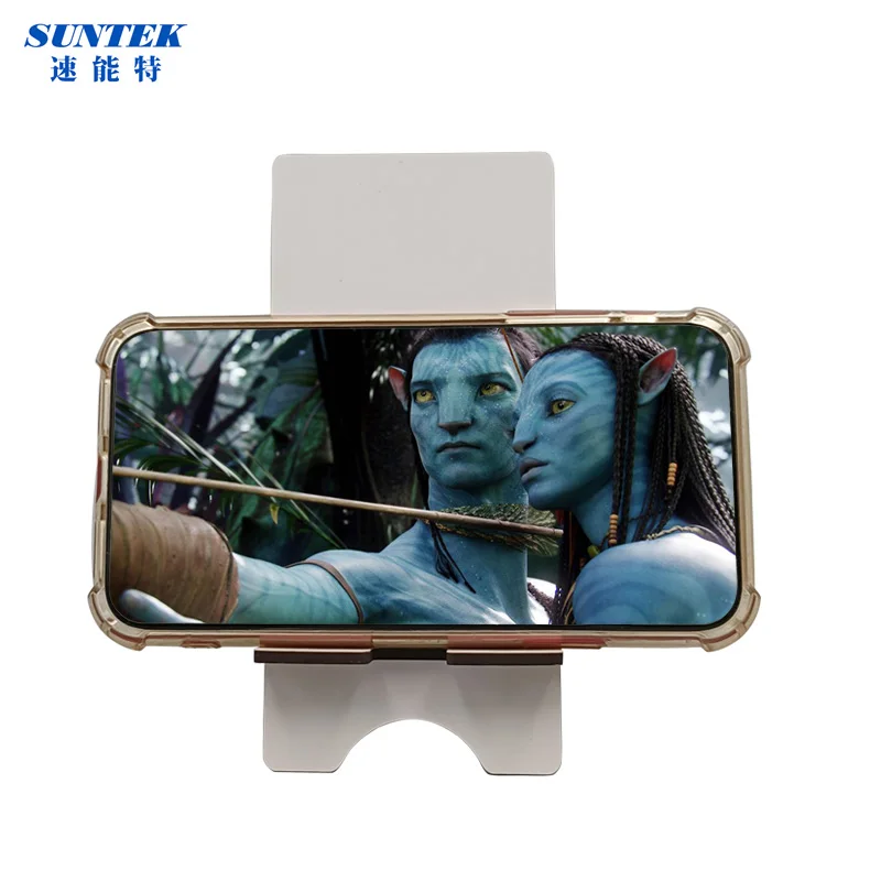 New Design Rectangle Cellphone Stand Sublimation MDF Wooden Phone Holder