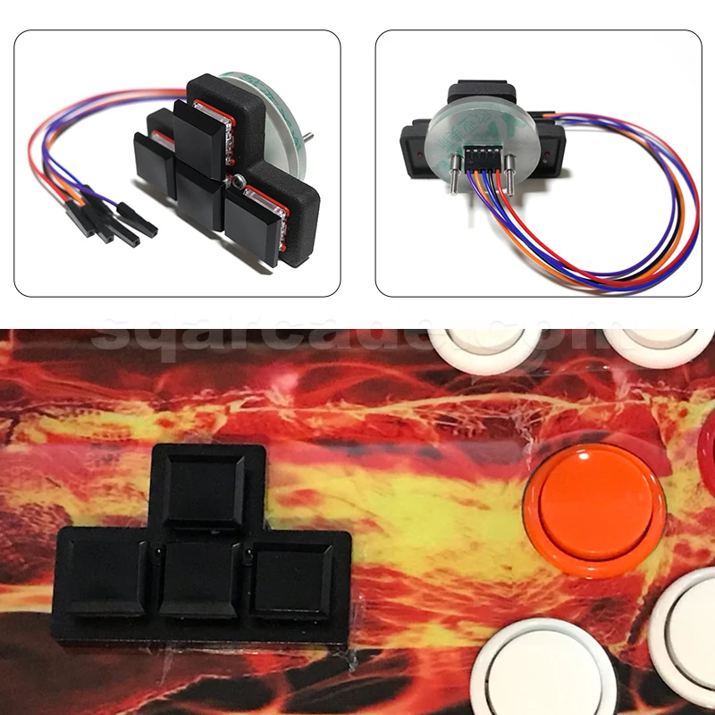 5 Pin MixBOX WASD Keys for Arcade Stick Replacement Convert Traditional Japanese Style Joystick Arcade Accessory