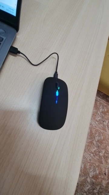 Ratón inalámbrico recargable silencioso retroiluminado con LED ratones PC portátil ordenador Mous 2,4 Ghz receptor Bluetooth modo Dual ratones ópticos photo review