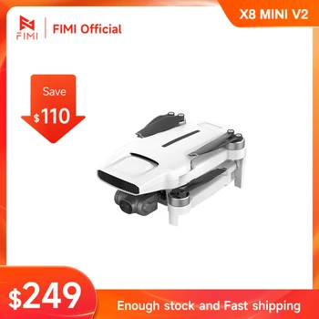 FIMI X8 미니 V2 카메라, 초경량 4k 전문 fpv 드론, 3 축 짐벌 카메라, 자동 리턴 모드, 9km 거리, 245g