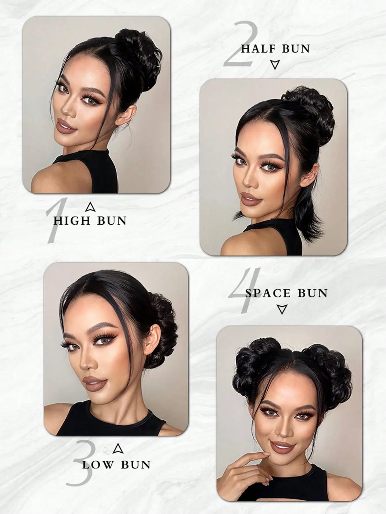 Synthetic Hair Bun Extensions For Women Messy Claw Clip Chignon Ponytail Hairpieces For Daily Use And Party Wear Wavy Curly Hair