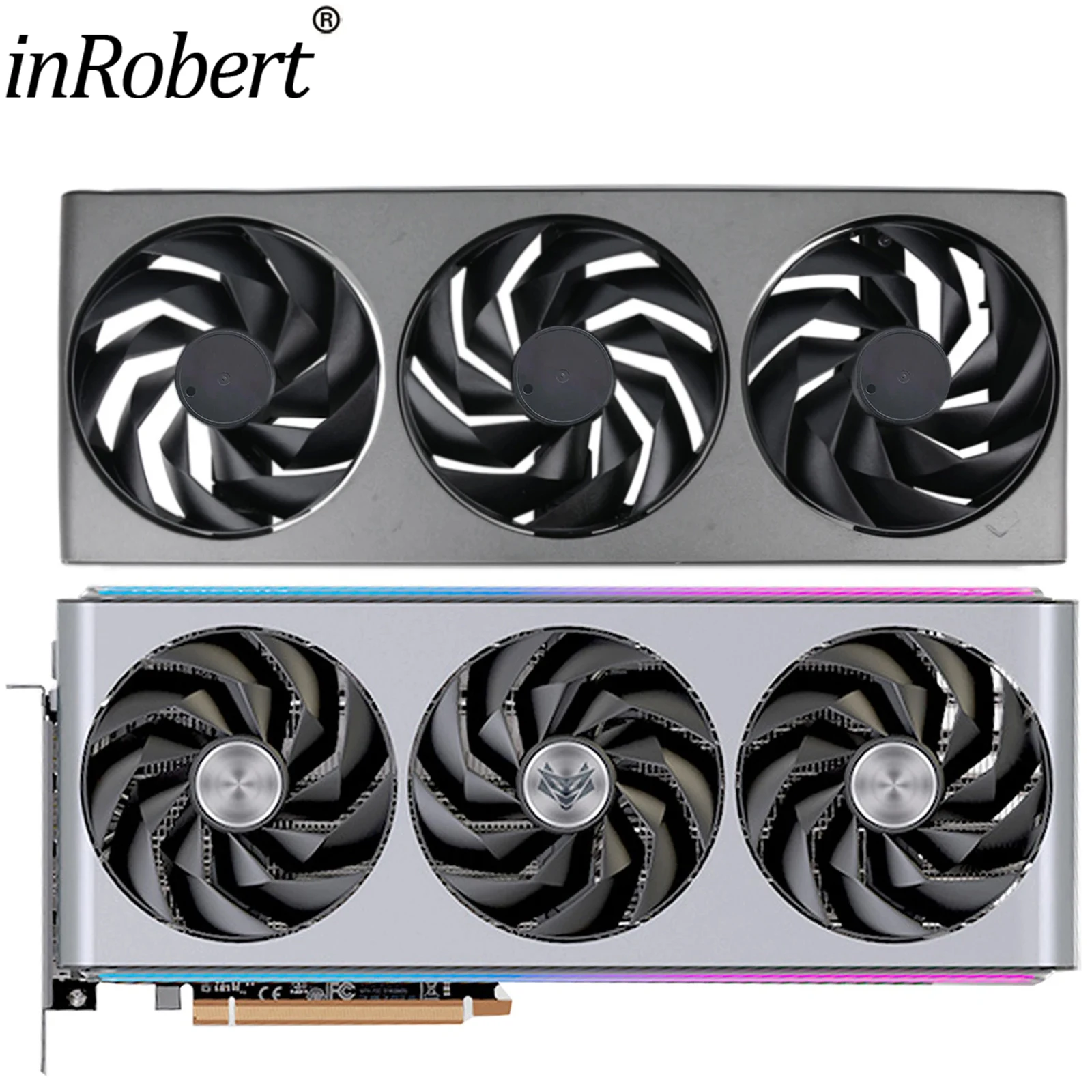 Placa de Vídeo 95 mm Ventilador de Refrigeração para Sapphire Nitro Mais Amd Radeontm rx 7900 Xtx Vapor-x 24gb Placa Gráfica Cooler com Caixa