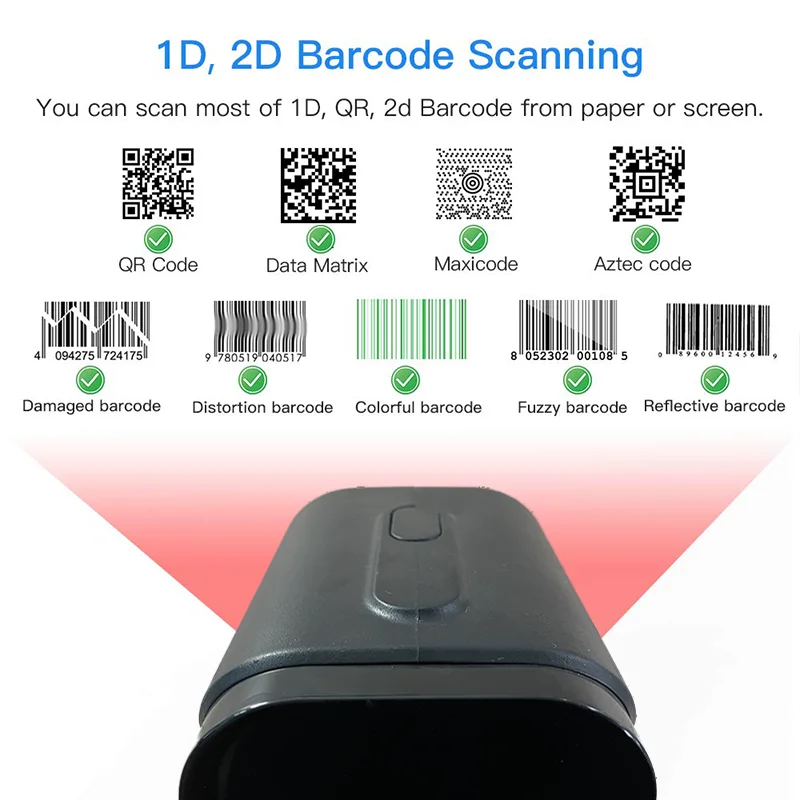 1D/2D Presentation Platform Desktop Omni Barcode Scanner For Businesses USB2.0/RS232 MP6200 barcode scanner