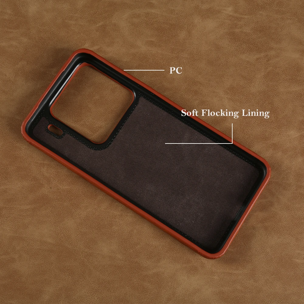 Leather Shockproof Bumper Case - Premium Protective Cover