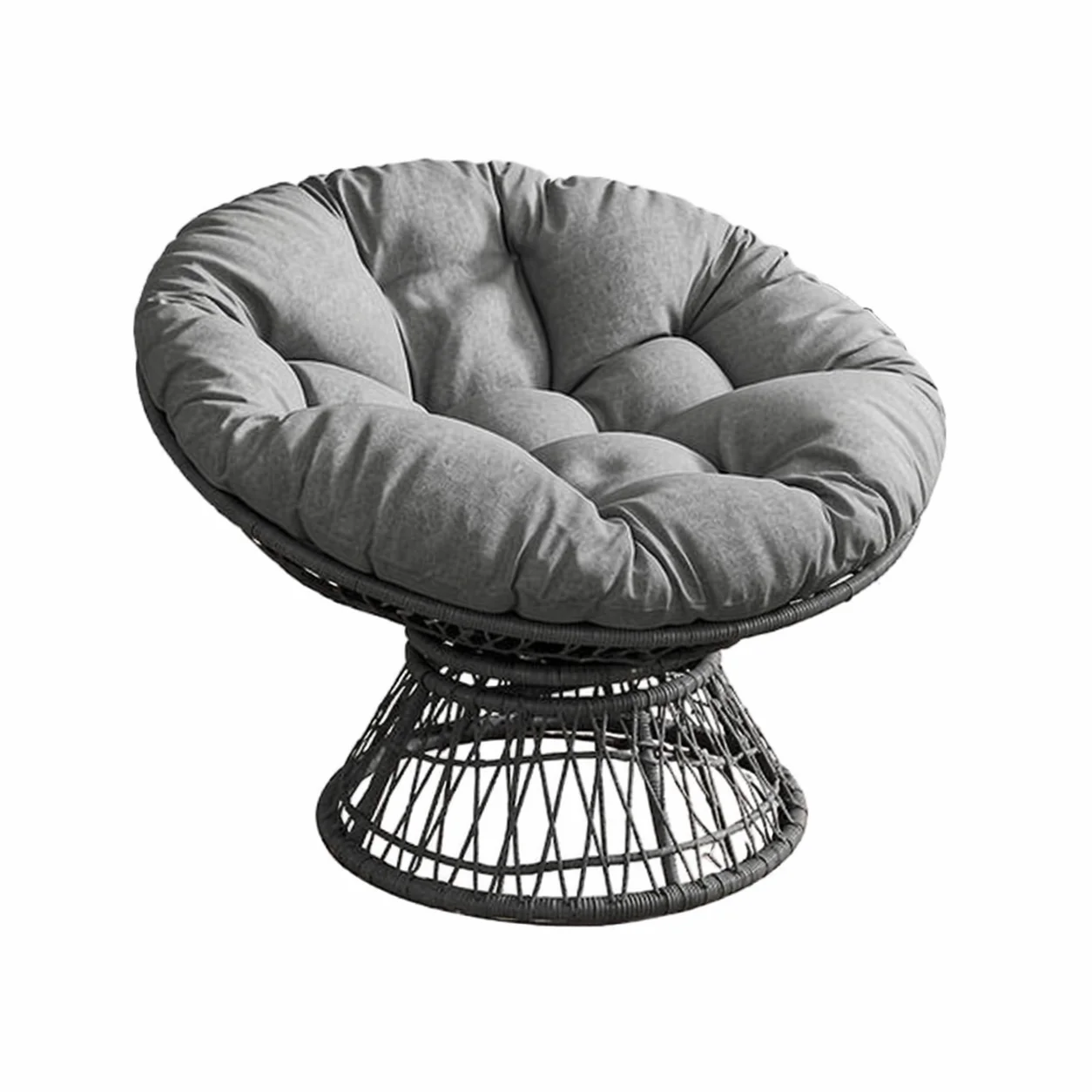 Krzesło obrotowe Sale-Papasan z wykończeniem imitującym rattan z EU za $81.5 / ~316zł