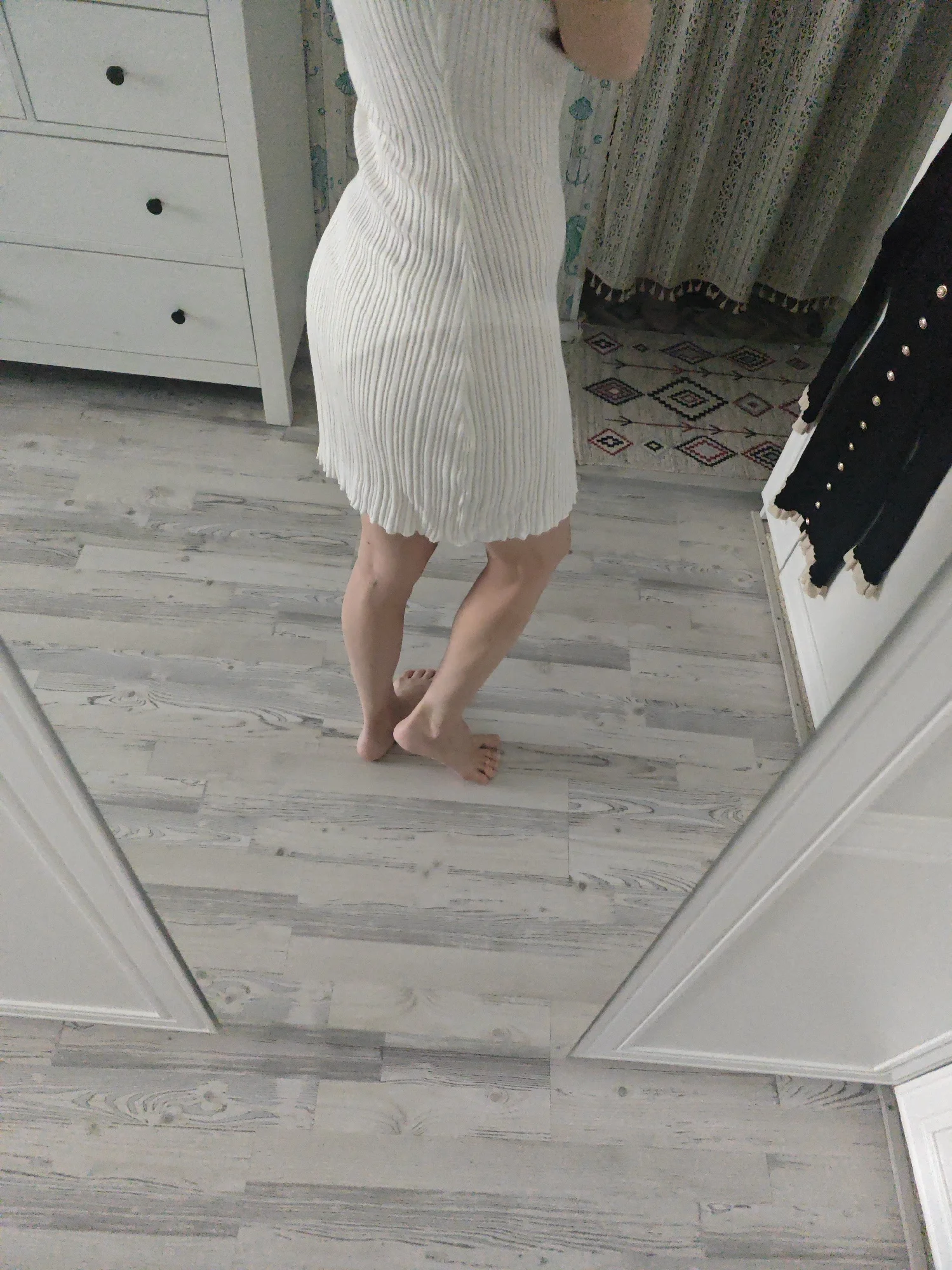 Chic Moopsi High Waist Ruffled Mini Dress for Effortless Elegance photo review