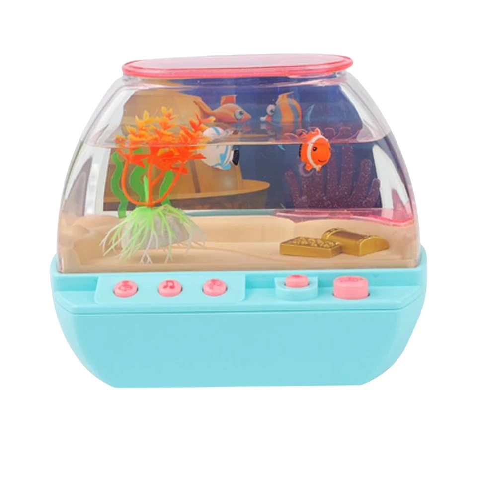 Acquario Giocattolo Per Bambini Con Pesci Magnetici E Luce - Canna Da Pesca, Rete, Musica, Gioco Educativo