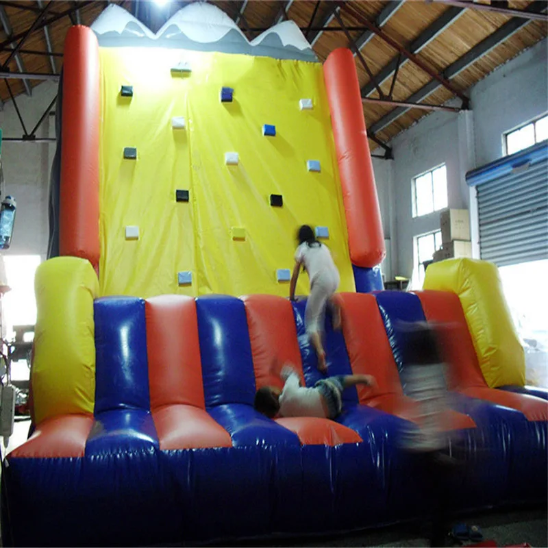 

Factory price customizable children inflatable rock climbing wall