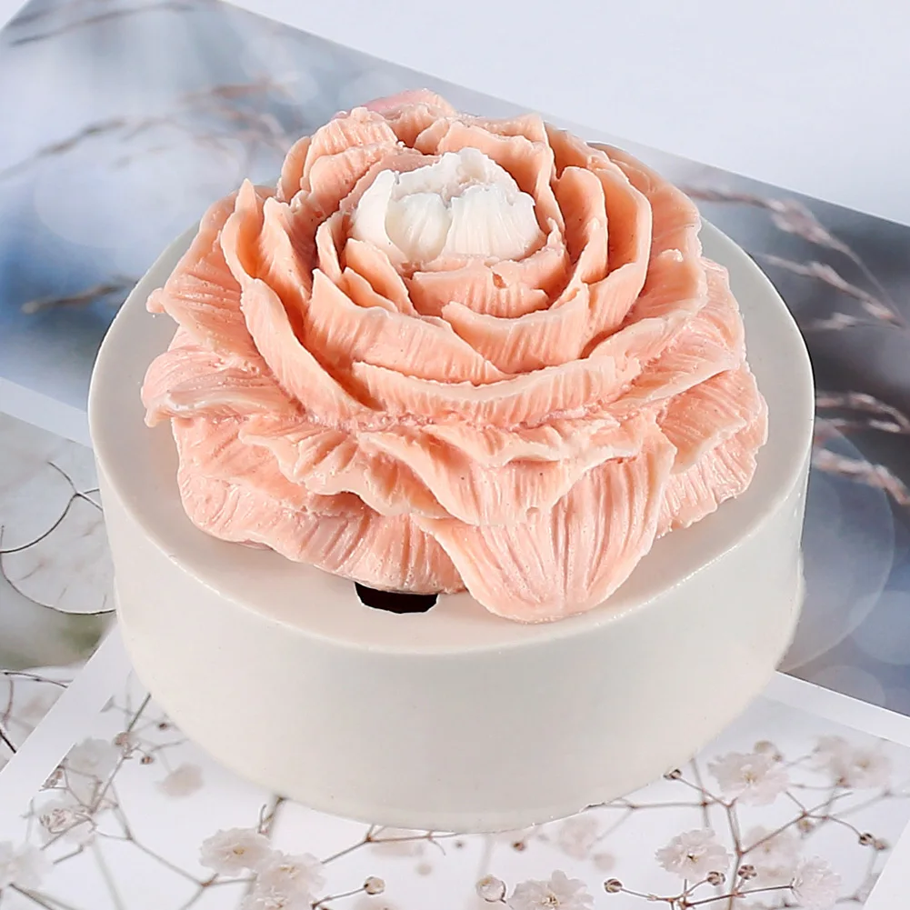 Flower Silicone Mold for Resin Candle Mold, 3D Candle Soap Mould Cake  Fondant Chocolate Mold Epoxy Casting Resin Mould for Craft Handmade Gift