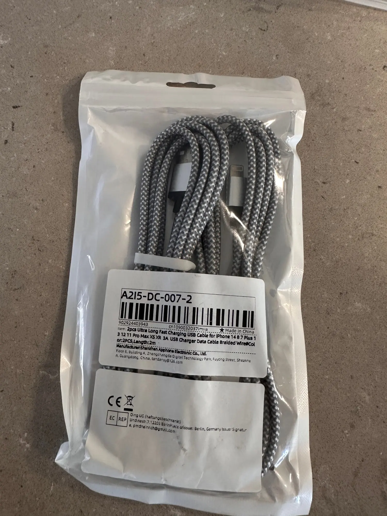 Fast Charging USB Charger Cable For iPhone 14 13 12 11 Xs Max Xr X 8 7 6 Plus iPad Origin Mobile Phone Long Data Cord 1m 2m 3m photo review