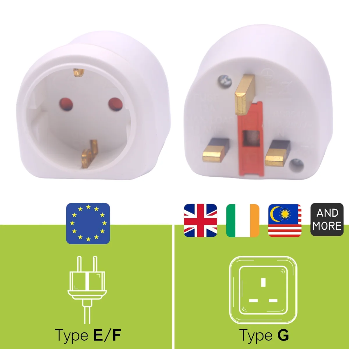 Adaptador Enchufe Ingles UK Inglaterra Adaptador de Viaje