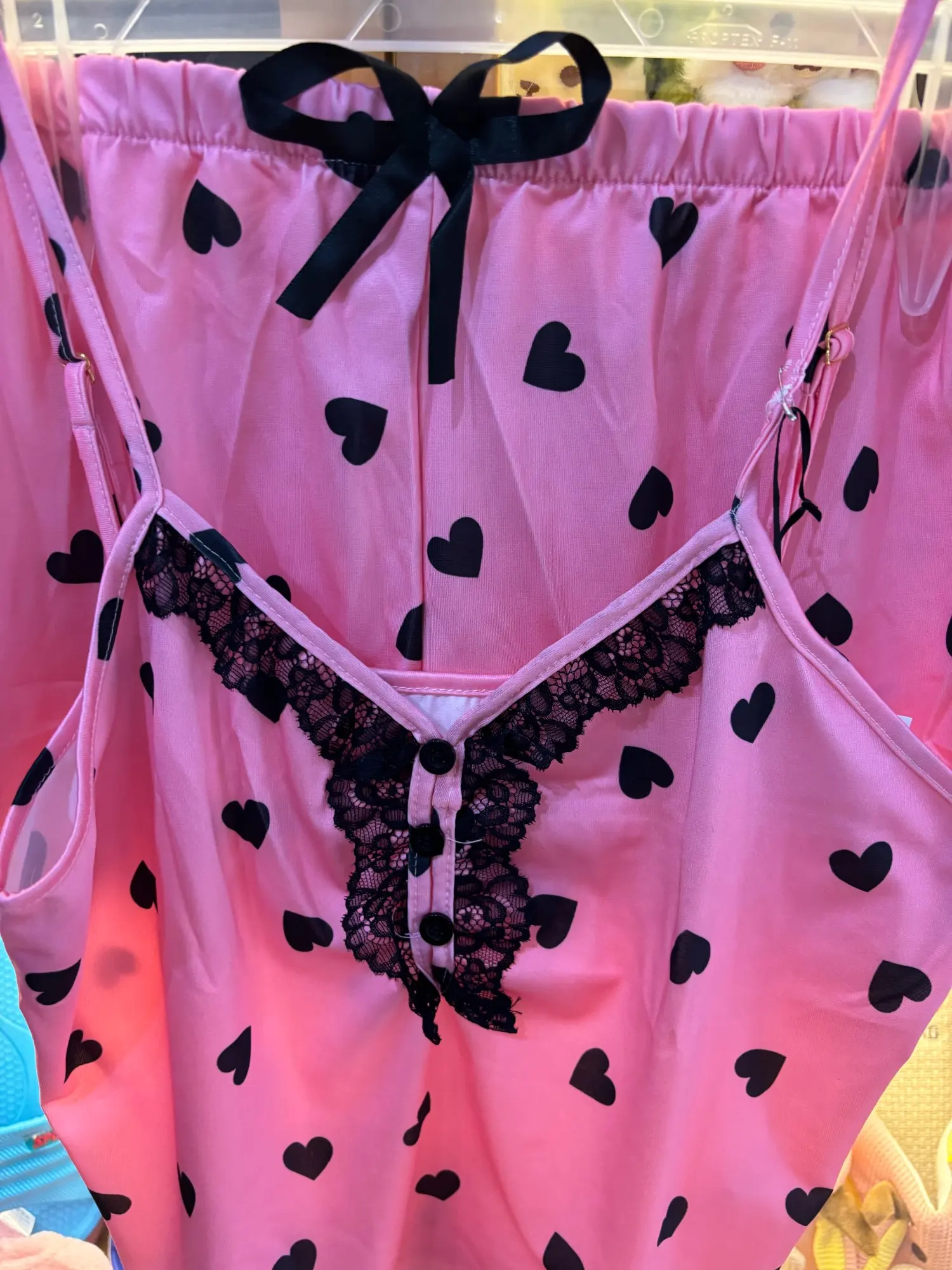 Luxurious V-Neck Summer Pajama Set - Soft Polyester Sleepwear photo review