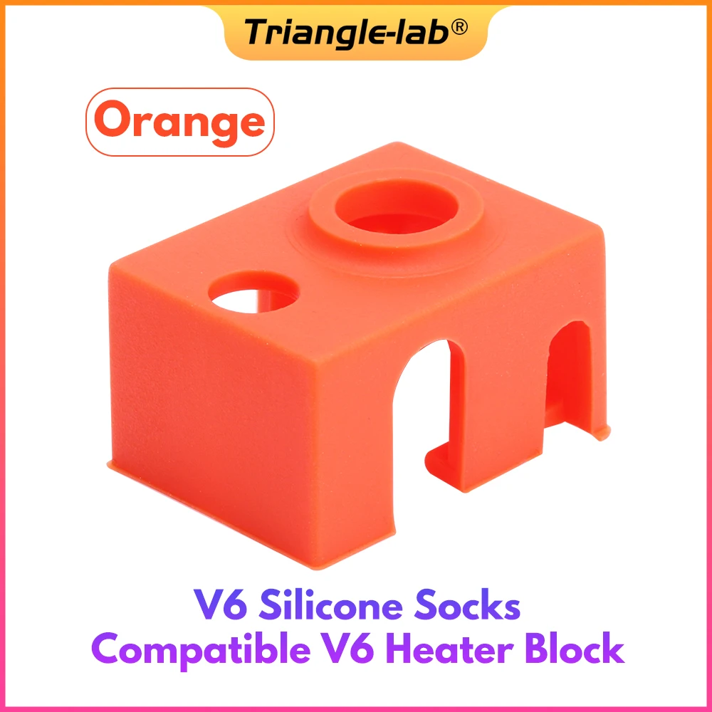 Trianglelab-silicone Aquecedor Bloco Meias v6 Meias para Heatblock Pt100 Dragão Hotend Bico Super Alta Qualidade Cartucho c - Imagem 6