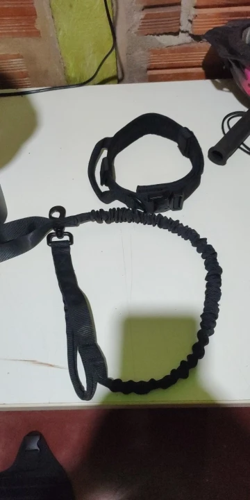 Rugged Tactical Gear: Military-Grade Collar & Bungee Leash for Large Dogs photo review