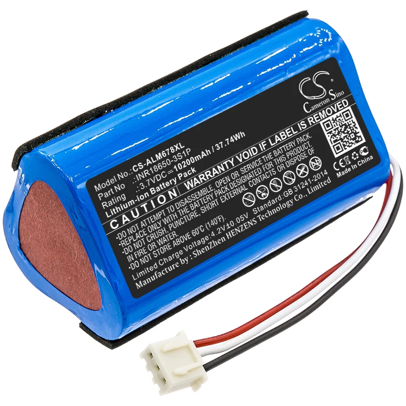 Battery For Altec Lansing Imw678, Imw678blk, Imw678blu, Imw789