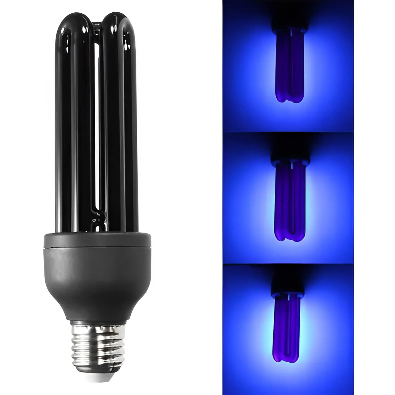 Lâmpada Luz Negra Led Fluorescente Espiral 36W 220V Iluminação