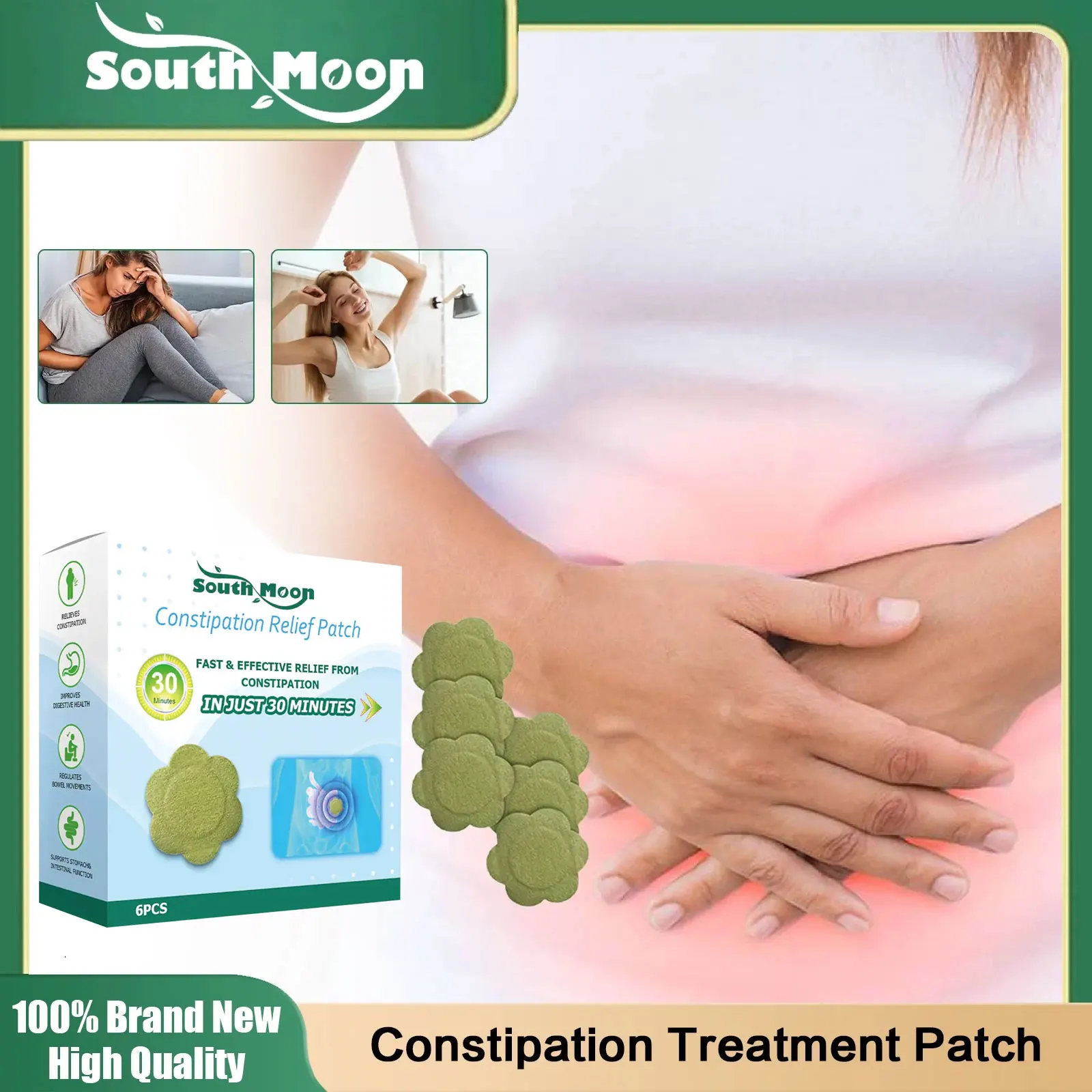 Constipation Treatment Patches Laxative Detoxification Reduce Belly Obesity Relief Dry Stool Latulence Moisten Intestine Plaster