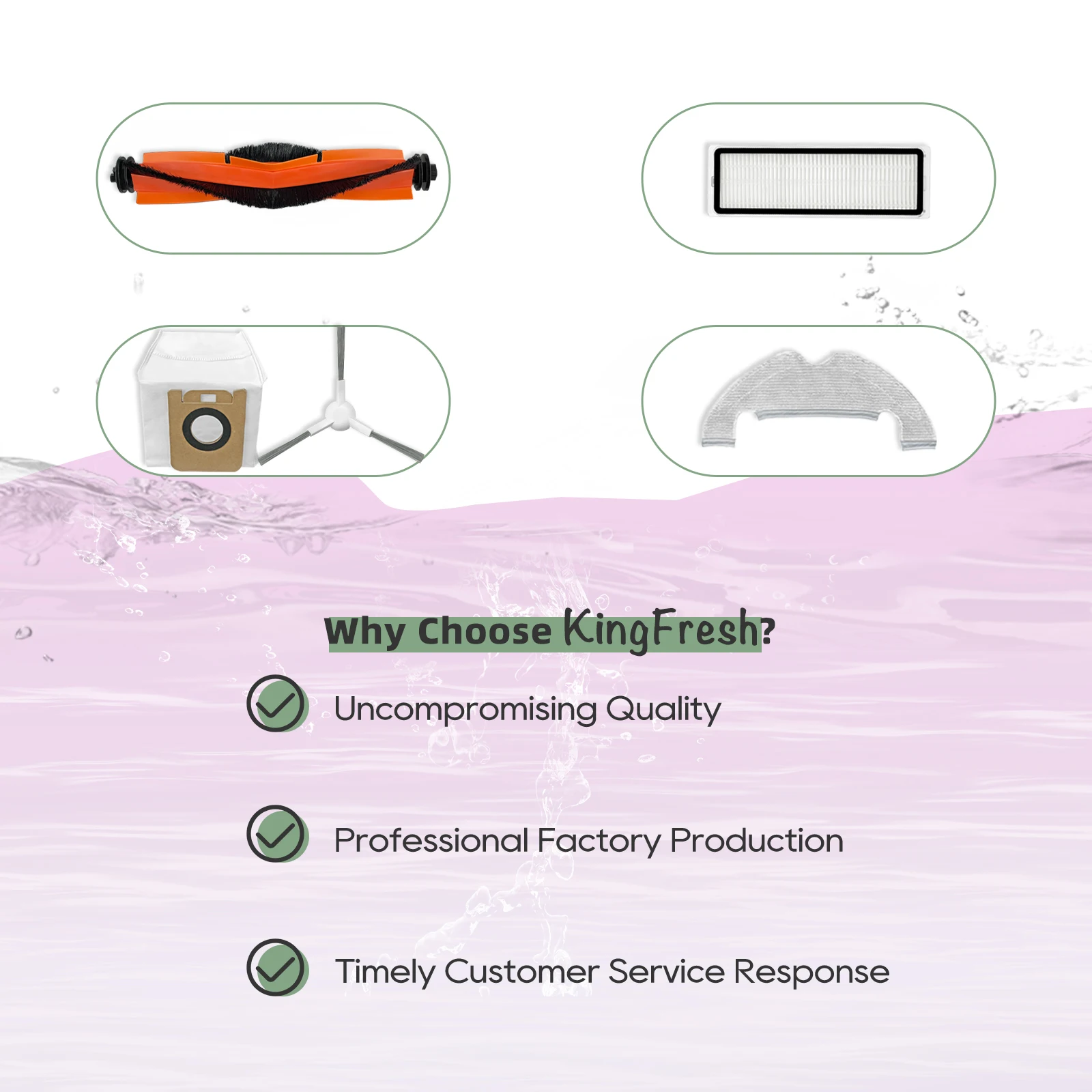 드리미 D10 Plus RLS3D, 드리미 Z10 Pro, 드리미 L10 Plus 진공 부품 액세서리, 롤러 사이드 브러시 헤파 필터 걸레 천 먼지 봉투