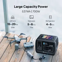 US Stock BLUETTI PS54 Solar Generator 537Wh LiFePO4 Power Station, For Home Backup, Off-Grid Living, Best Camping Power Station 2