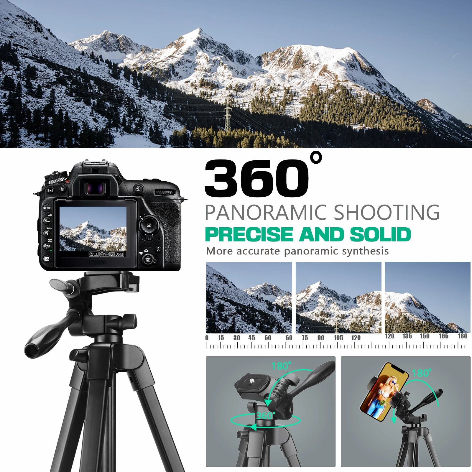 Phone Tripod 167cm Professional Video Recording Camera Photography Stand Remote Carry Bag iPad Pro 12.9" Tablet Webcam phone tripod camera tripod flexible phone tripod phone tripod mount photography tripod extendable tripod