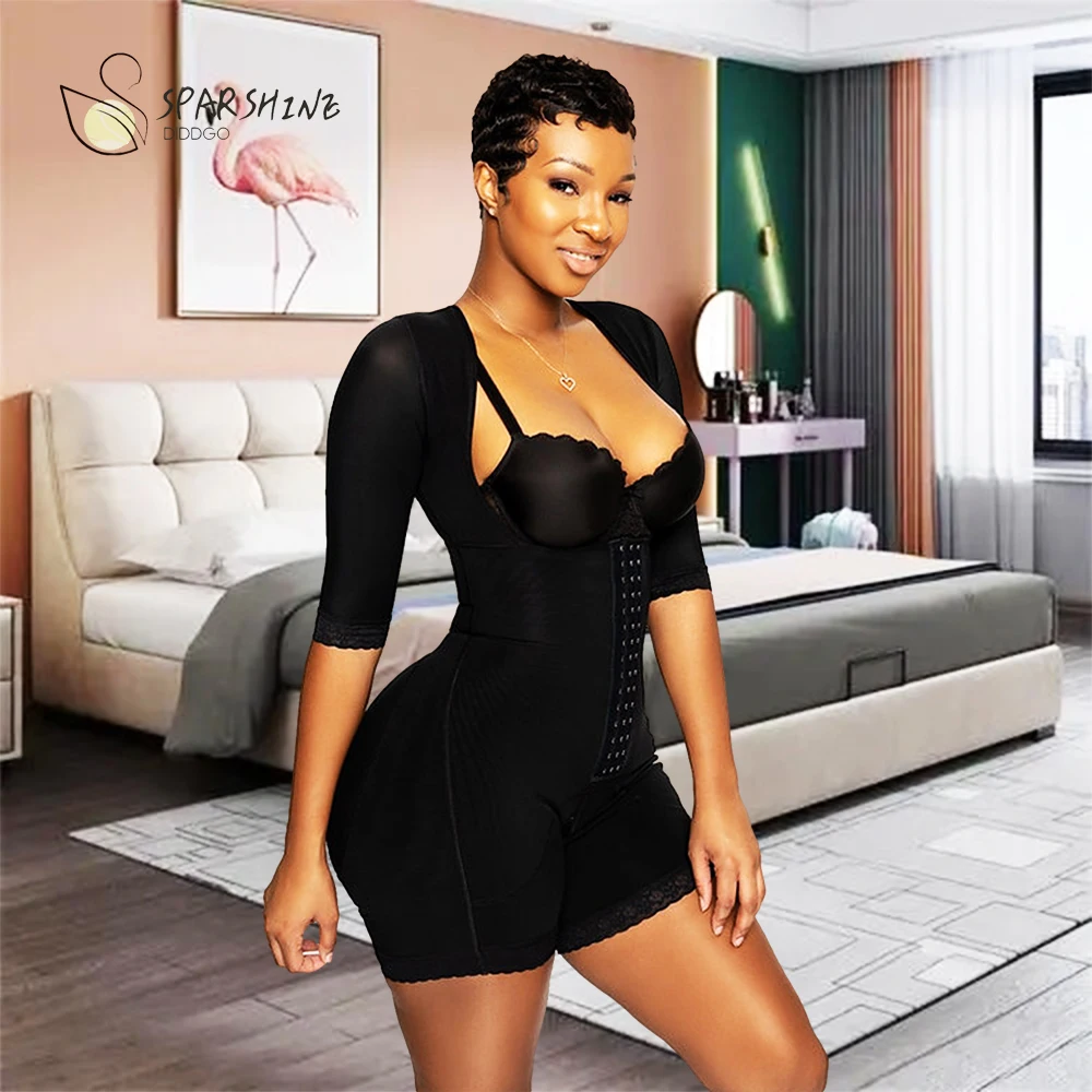 Women's Short Sleeve One Piece Wrap Chest Shapewear Body Shaper Tighten  Belly Waist Exerciser Shape Hourglass Figure