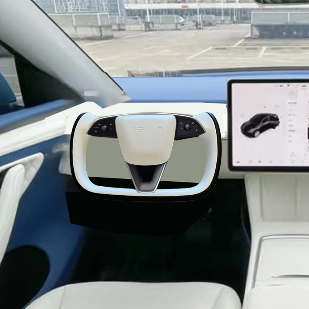 ホワイトモデルYジュニパー ヨークハンドル 350mm ヨークステアリング