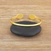 AIBEF Trendy Turkish Lucky Evil Eye Bracelet Copper Jewelry Adjustable Open Women Daily Wear Cuff Bangle Creative Exquisite Gift 2
