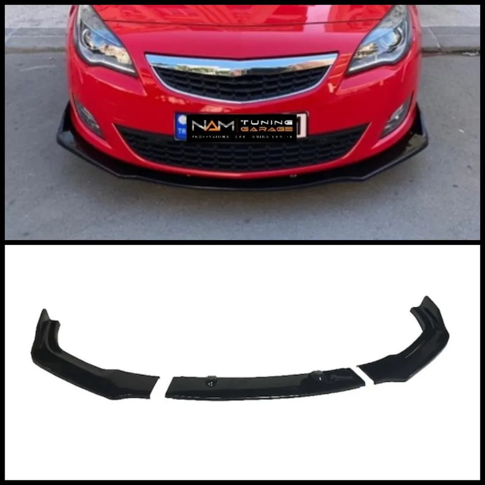 For Opel Astra J Front Bumper Lip Body Kit Spoiler Splitter Diffuser Lip  3pcs High Quality ABS Plastic Professional universal - AliExpress