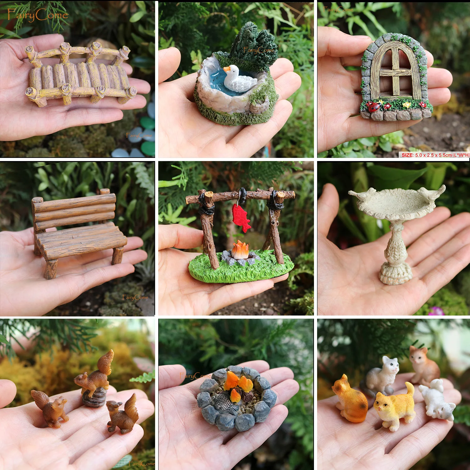 Set 4pcs Miniature Garden Tools Rusty Metal Crafts Pixies Gnomes Gardening Rusted Tool Set Fairy Garden Accessories Ornaments ornament crafts miniature ornament miniature figurines resin crafts accessories resin ornaments resin crafts